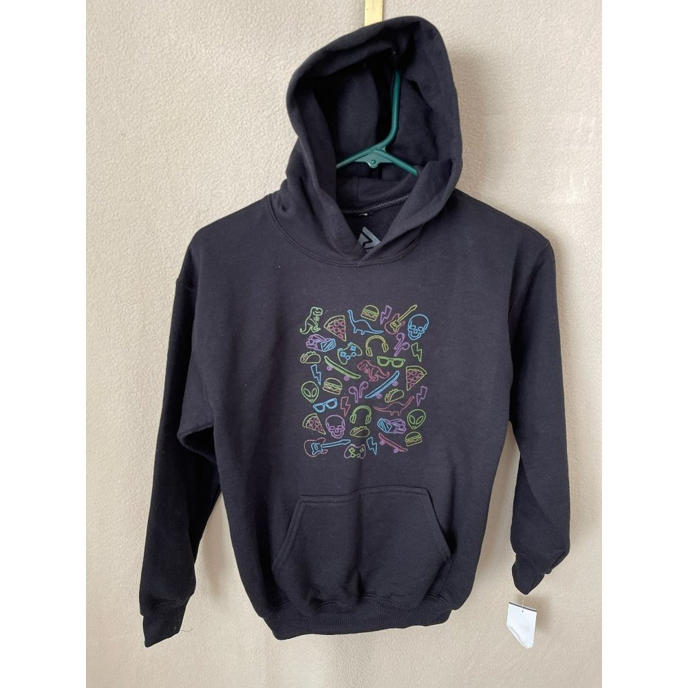 Audio Council Black Neon Sign Icon Hoodie Sweatshirt